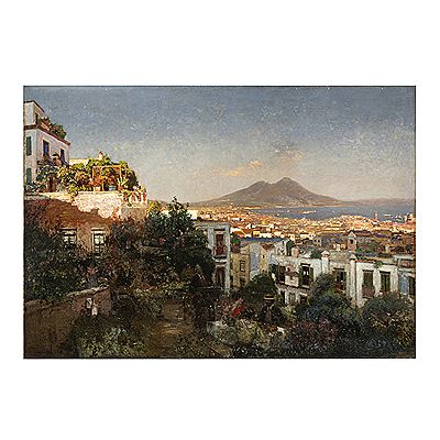 Veduta del golfo di Napoli da Capodimonte