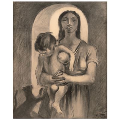 Untitled, from the series Woman, child and cat