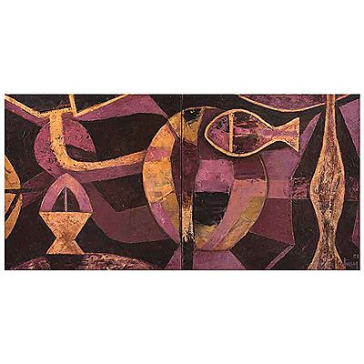 Portrait of golds and magnets (2 pieces)