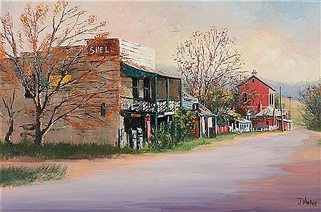 Mount Street Sofala by John Vander - Auction record, sale price, and art valuation. Compare with similar artists and explore comparable artworks.