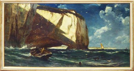 'Boats at Sea, possibly off Flansborough'