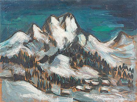 High mountains in the snow by Max Kindt - Auction record, sale price, and art valuation. Compare with similar artists and explore comparable artworks.
