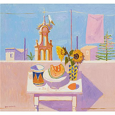 STILL LIFE AND STORK, 1995