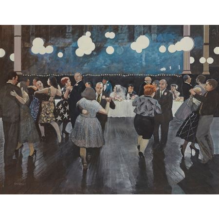 Sample artwork by Alexandra Sandie Gardner (Born 1945), known for wide range of subjects including still life, figure and portrait studies, landscape, and moody bars. - View similar artists and auction records