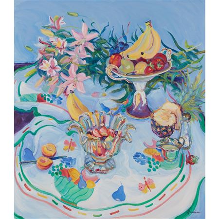 FRUIT SALAD by Josephine Graham - Auction record, sale price, and art valuation. Compare with similar artists and explore comparable artworks.