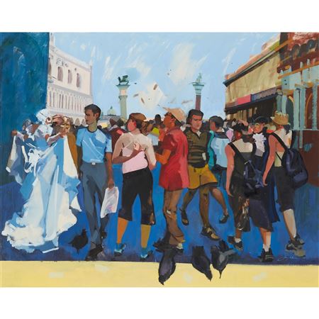Sample artwork by James Orr (Born 1937), known for coastal scene, still life and landscape acrylic painting - View similar artists and auction records