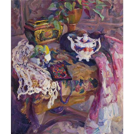 Sample artwork by Josephine Graham (Born 1930), known for still life, figure painting - View similar artists and auction records