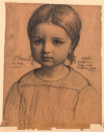 Preparatory study for the portrait of Marie-Blandine, daughter of the artist