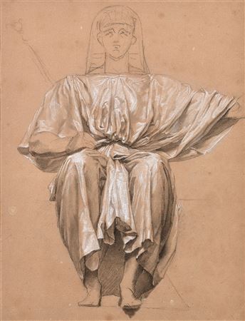 Study of the Pharaoh for Egypt Saved by Joseph, decoration for the ceiling of Room C of the Egyptian Antiquities in the Louvre