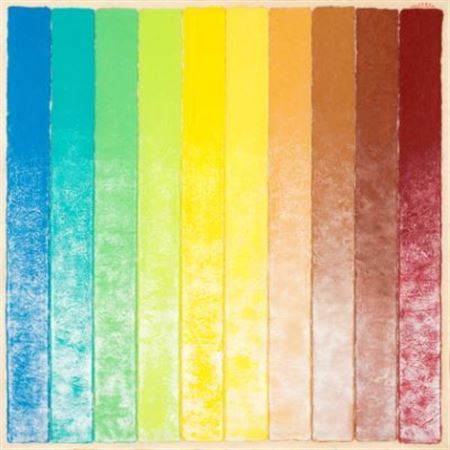 Ten Strips: Blue, Yellow to Copper