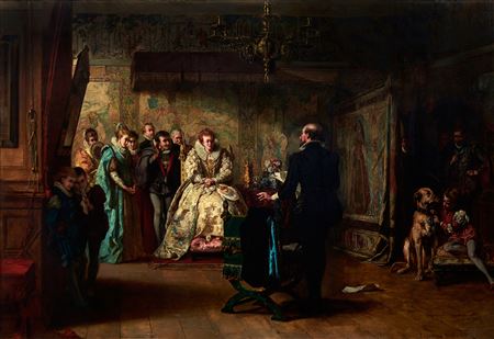 Shakespeare reading before Queen Elizabeth I