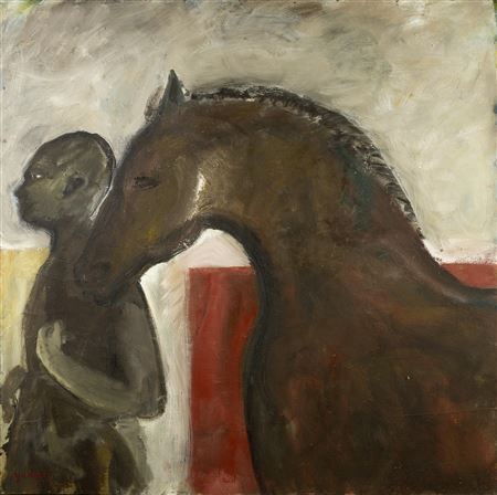 Leading the Horse by Yan Kel Feather - Auction record, sale price, and art valuation. Compare with similar artists and explore comparable artworks.