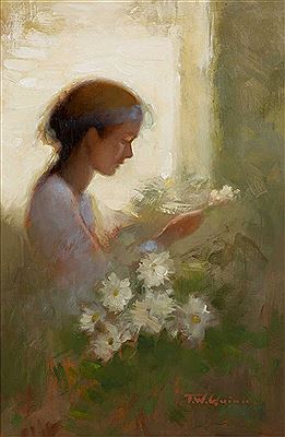 'The Girl with White Flowers'