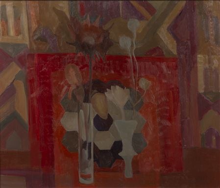 Patchwork on Red, 1975