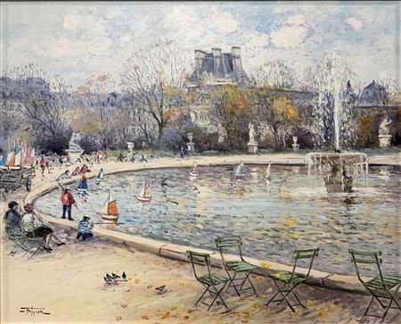 The Tuileries garden