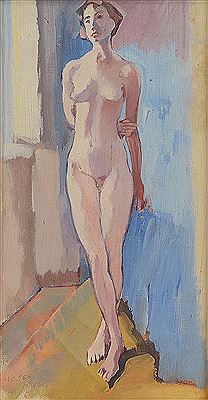 Nudo di maniera nello studio