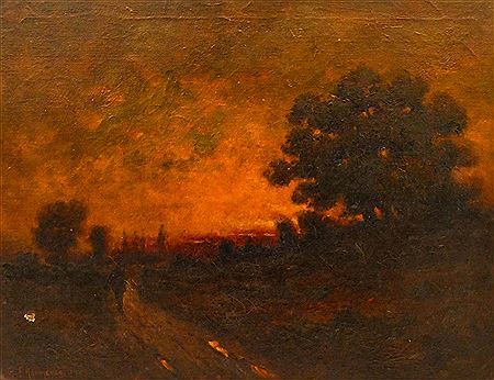 ''SUNSET LANDSCAPE'' 1909