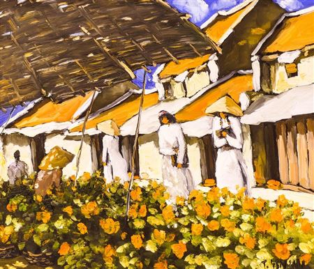 ''Village Scene''
