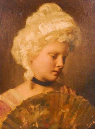 ''Woman with Fan''
