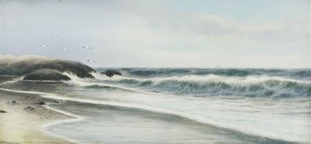 ''Seascape with Gulls''