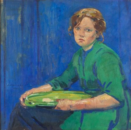 The Fisherman's Wife, 1918 by Isidore Opsomer - Auction record, sale price, and art valuation. Compare with similar artists and explore comparable artworks.