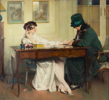Sample artwork by Charles Joseph Watelet (1867 - 1954), known for portrait and genre painting - View similar artists and auction records