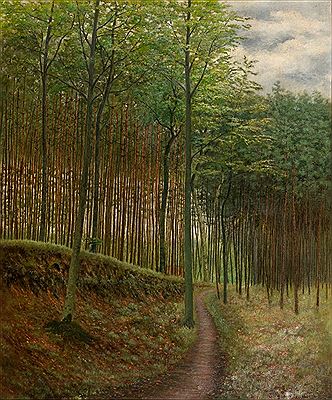 Onder beuken en sparren , 1897