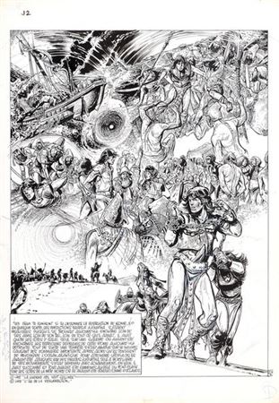 Sample artwork by Franz (1948 - 2003), known for drawing, comics (jugurtha, hyperion) - View similar artists and auction records