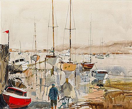 Low tide at loo, cornwall 1974