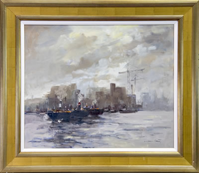 Sample artwork by William Norman Gaunt (1918 - 2001), known for figure, genre, landscape, equestrian painting - View similar artists and auction records