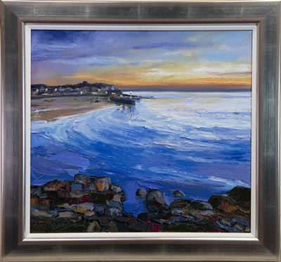 CALM SEA AND SUNSET, ST IVES