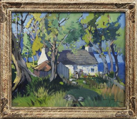 TENDING THE GARDEN by Violet McNeish Kay - Auction record, sale price, and art valuation. Compare with similar artists and explore comparable artworks.