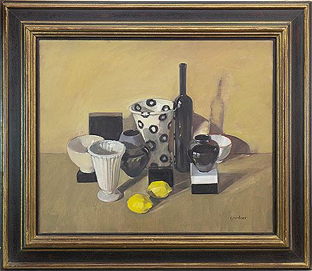 CLAUSTROPHOBIC STILL LIFE by Sandy Gardner - Auction record, sale price, and art valuation. Compare with similar artists and explore comparable artworks.