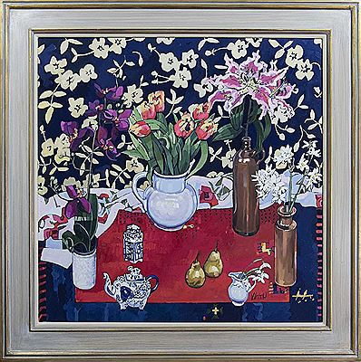 Sample artwork by Jennifer Irvine (Born 1956), known for still life painting, light, shade and pattern - View similar artists and auction records