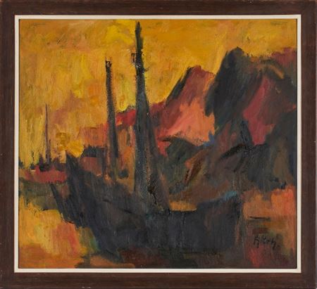 Sample artwork by Fritz Kohlstadt (1921 - 2000), known for painting - View similar artists and auction records