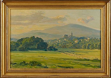 "View of Kronberg" by Fritz Wucherer - Auction record, sale price, and art valuation. Compare with similar artists and explore comparable artworks.