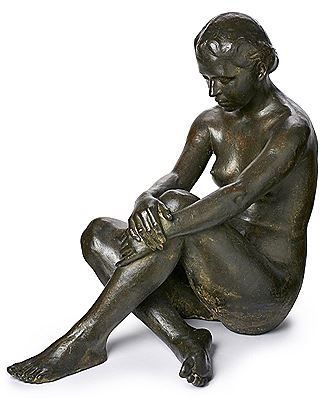 Seated female nude
