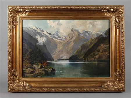 KÖNIGSSEEANSICHT by Theodor Otto Michael Guggenberger - Auction record, sale price, and art valuation. Compare with similar artists and explore comparable artworks.