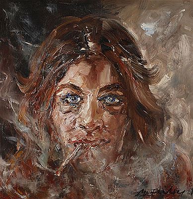 Cigarette smoking woman