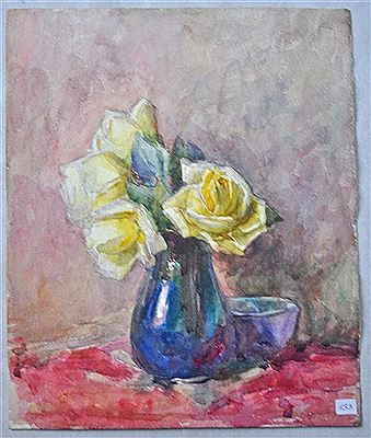 Vase of roses