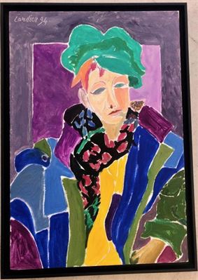 Portrait of Marine Assoumov by Henri Landier - Auction record, sale price, and art valuation. Compare with similar artists and explore comparable artworks.