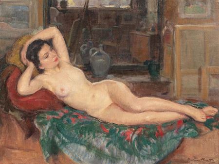 Nude in the workshop