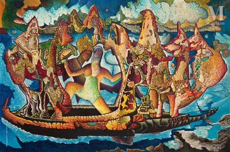 The boarding of Ulysses by Aristide Caillaud - Auction record, sale price, and art valuation. Compare with similar artists and explore comparable artworks.