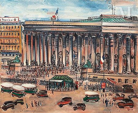 The Stock Exchange, Paris Circa 1930