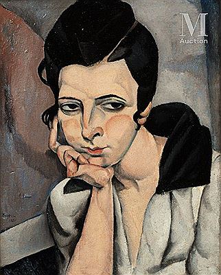 Portrait of a woman Made in 1921