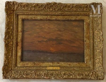 Soleil couchant sur la plaine by Louis Edouard Josepn Braquaval - Auction record, sale price, and art valuation. Compare with similar artists and explore comparable artworks.