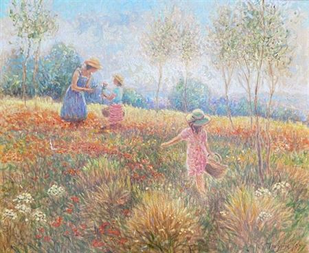 Summer by Jacques Meugnier - Auction record, sale price, and art valuation. Compare with similar artists and explore comparable artworks.