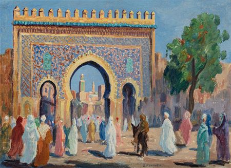 Porte de la ville de Fès au Maroc