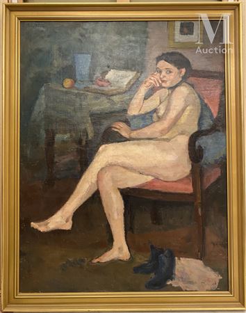 Large nude on an armchair 1929
