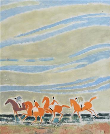Jockey on the beach